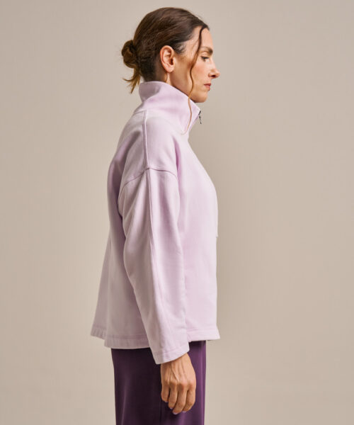 Bam2818 Easy Zip Sweatshirt Lavender Blush Clothing 3