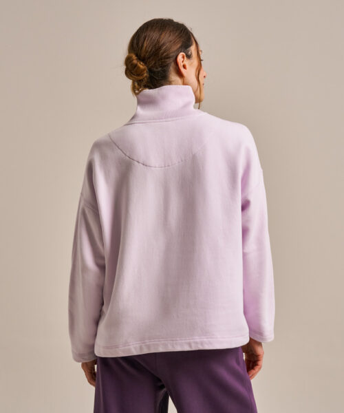 Bam2818 Easy Zip Sweatshirt Lavender Blush Clothing 4
