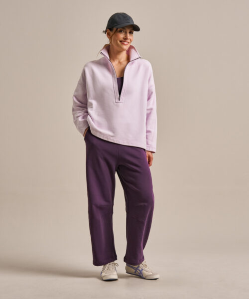 Bam2818 Easy Zip Sweatshirt Lavender Blush Clothing 7