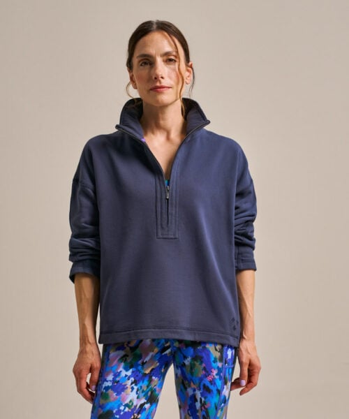 Bam2818 Easy Zip Sweatshirt Mariner Navy Clothing 2