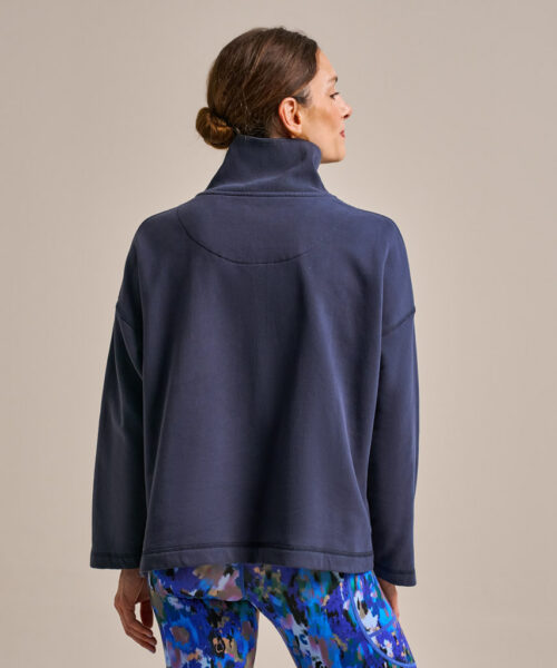 Bam2818 Easy Zip Sweatshirt Mariner Navy Clothing 4