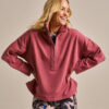 Bam2818 Easy Zip Sweatshirt Rose Garnet Clothing 1