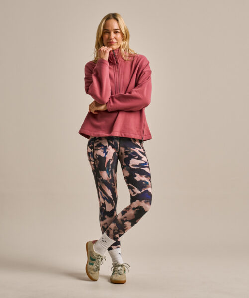 Bam2818 Easy Zip Sweatshirt Rose Garnet Clothing 7