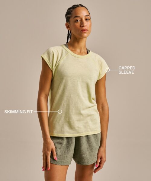 Bam2821 Easy Breezy Tshirt Soft Lime Bam Clothing
