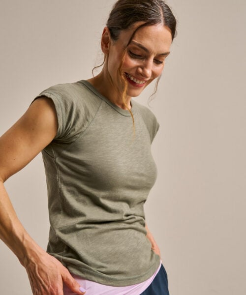 Bam2821 Easy T Shirt Washed Khaki Clothing 1