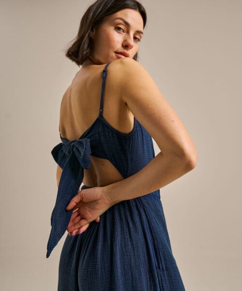 Bam2829 Gauze Jumpsuit Mariner Navy Bam Clothing 5