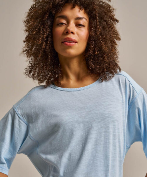Bam2841 Basic T Shirt Glacial Blue Clothing 5