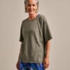 Bam2841 Basic T Shirt Washed Khaki Clothing 1