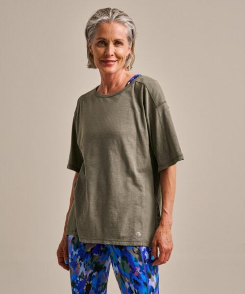 Bam2841 Basic T Shirt Washed Khaki Clothing 1