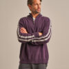 Bam2855 Quarter Zip Knit Damson Clothing 1