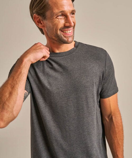 Bam2857 Classic T.shirt Charcoal Marl Clothing 1