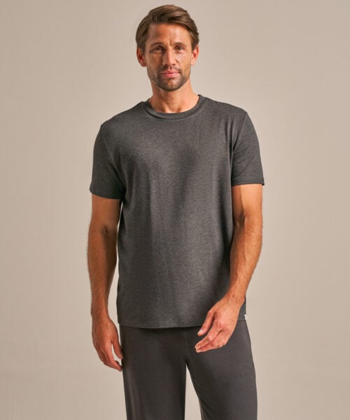 Bam2857 Classic T.shirt Charcoal Marl Clothing 2