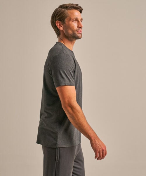 Bam2857 Classic T.shirt Charcoal Marl Clothing 3