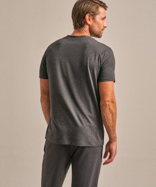 Bam2857 Classic T.shirt Charcoal Marl Clothing 4
