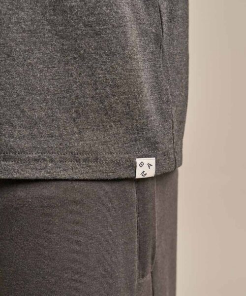 Bam2857 Classic T.shirt Charcoal Marl Clothing 6