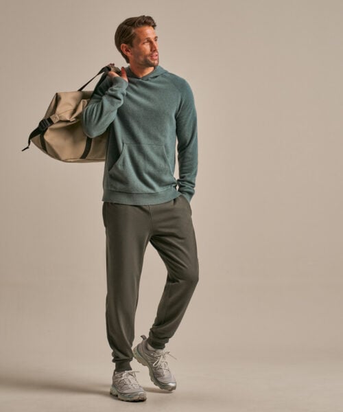 Bam2863 Active Knit Hoody New Khaki Clothing 1