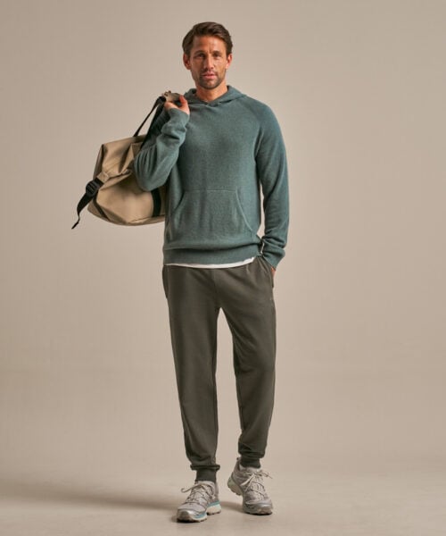 Bam2863 Active Knit Hoody New Khaki Clothing 7