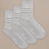 Bam2879 Active Crew Socks Grey 3 Pack Clothing 1