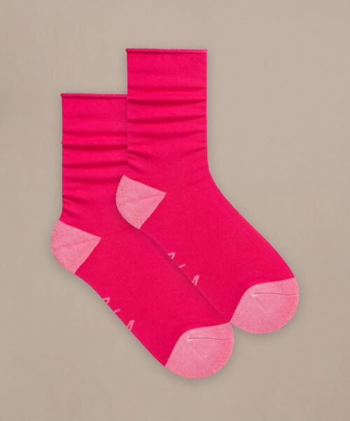 Bam2882 Everyday Roll Top Socks Berry Mix Clothing 2