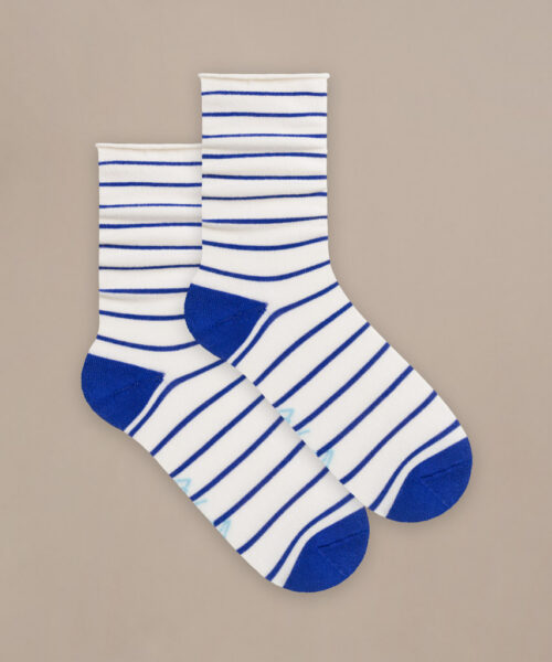 Bam2882 Everyday Roll Top Socks Blue Mix Clothing 2