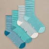 Bam2882 Everyday Roll Top Socks Green Mix Clothing 1