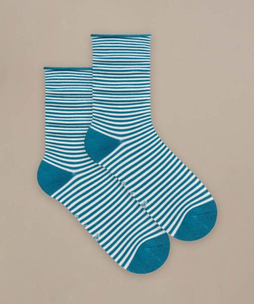 Bam2882 Everyday Roll Top Socks Green Mix Clothing 2