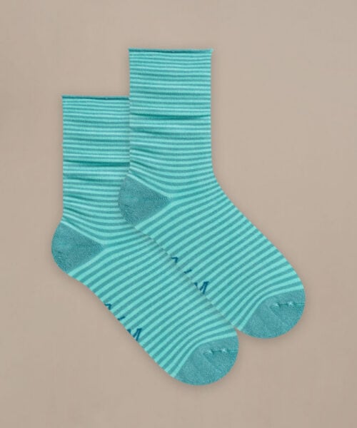 Bam2882 Everyday Roll Top Socks Green Mix Clothing 3