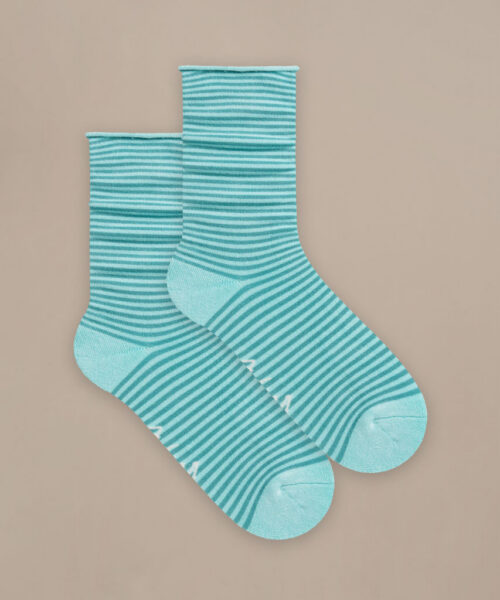 Bam2882 Everyday Roll Top Socks Green Mix Clothing 5