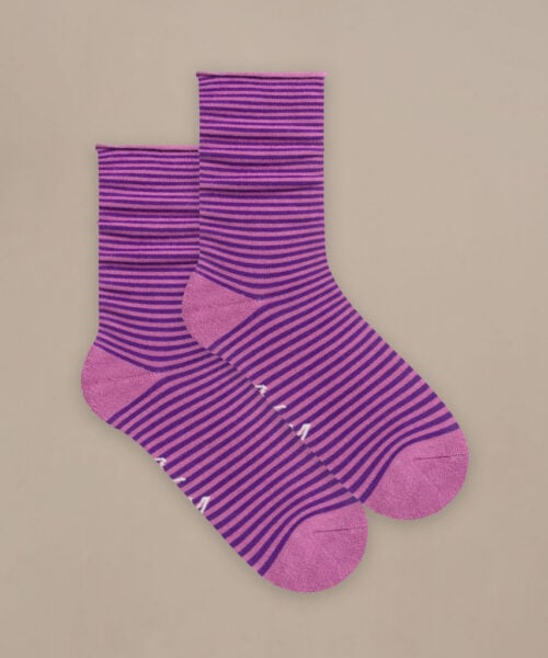 Bam2882 Everyday Roll Top Socks Purple Mix Clothing 2
