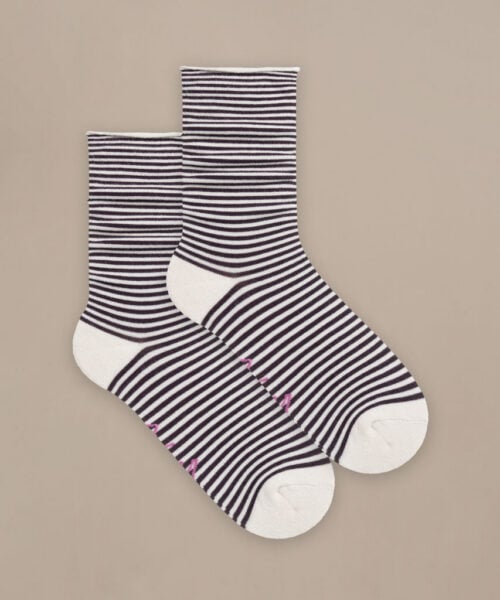 Bam2882 Everyday Roll Top Socks Purple Mix Clothing 3