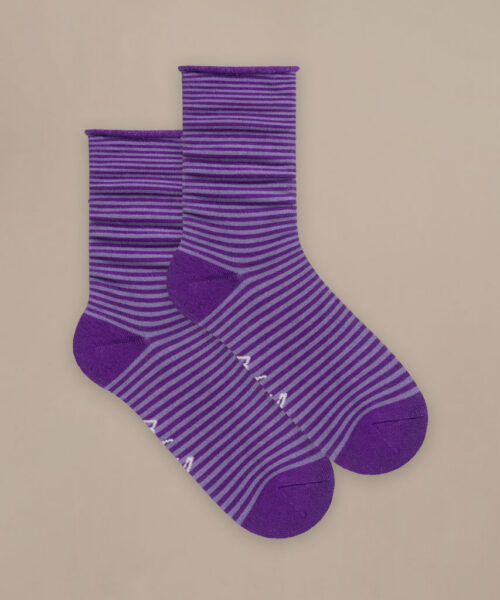 Bam2882 Everyday Roll Top Socks Purple Mix Clothing 4
