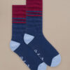 Bam2888 Super Luxe Socks Navy Red Mix Bam Clothing 1