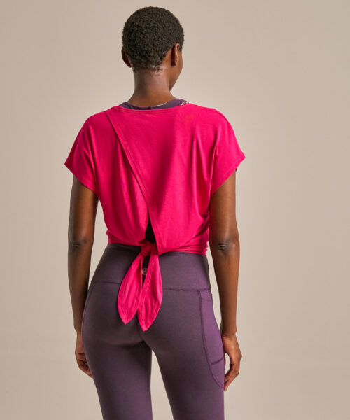 Bam2889 Tie Back Top Dragonfruit Clothing 4 2