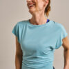 Bam2889 Tie Back Top Oceanic Blue Clothing 1
