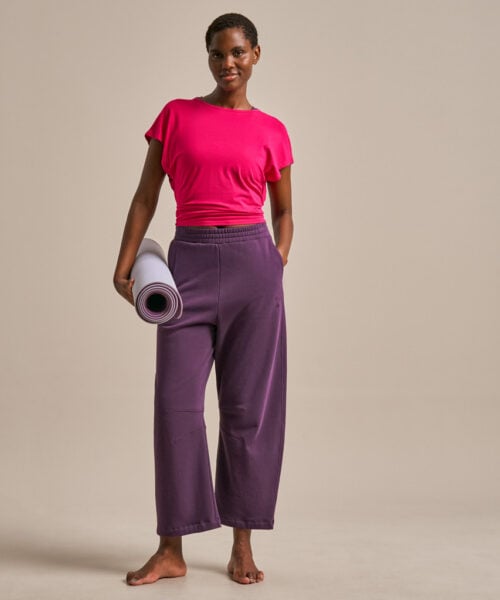 Bam2890 Horseshoe Sweatpants Damson Clothing 1