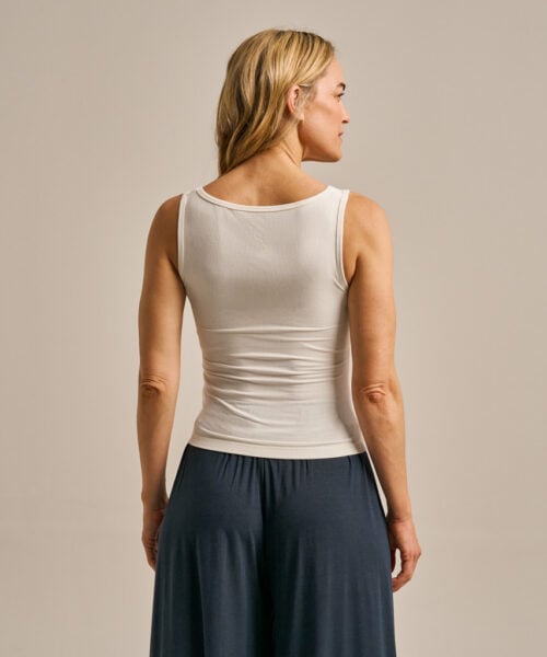 Bam2907 Square Neck Tank Top Oat Milk Clothing 4