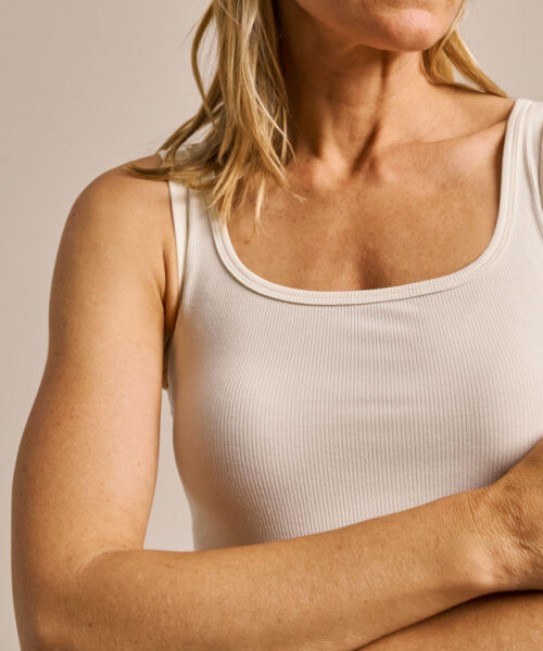 Bam2907 Square Neck Tank Top Oat Milk Clothing 5