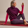 Bam2913 Cashmere Cocoon Top Damson Clothing 1