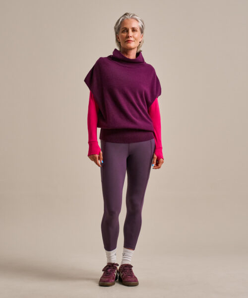 Bam2913 Cashmere Cocoon Top Damson Clothing 7