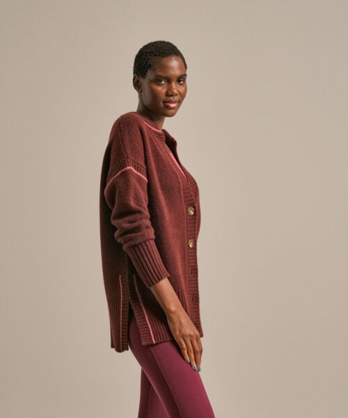 Bam2915 Knitted Cardigan Bitter Chocolate Clothing 2
