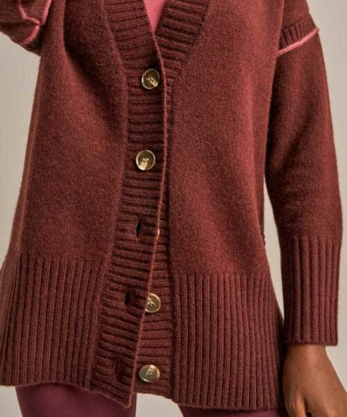 Bam2915 Knitted Cardigan Bitter Chocolate Clothing 5