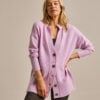 Bam2915 Knitted Cardigan Lavender Blush Clothing 1