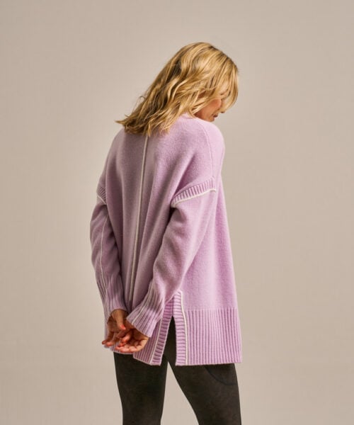Bam2915 Knitted Cardigan Lavender Blush Clothing 2