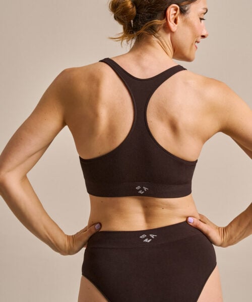 Bam2922 Racerback Bralette Bitter Chocolate Clothing 3