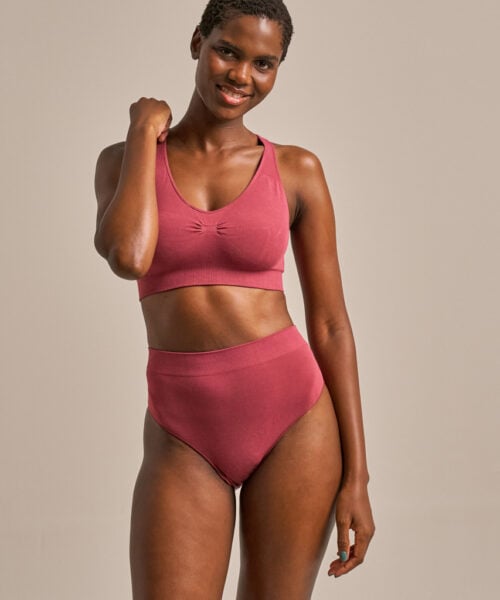 Bam2922 Racerback Bralette Rose Garnet Clothing 1