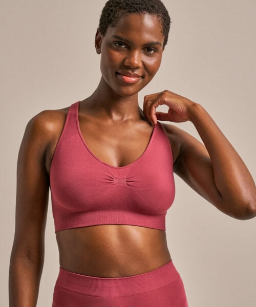 Bam2922 Racerback Bralette Rose Garnet Clothing 2