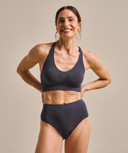 Bam2922 Racerback Bralette Storm Navy Clothing 1
