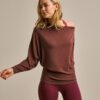 Bam2934 Drape Top Conker Clothing 1