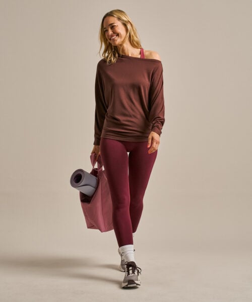 Bam2934 Drape Top Conker Clothing 7