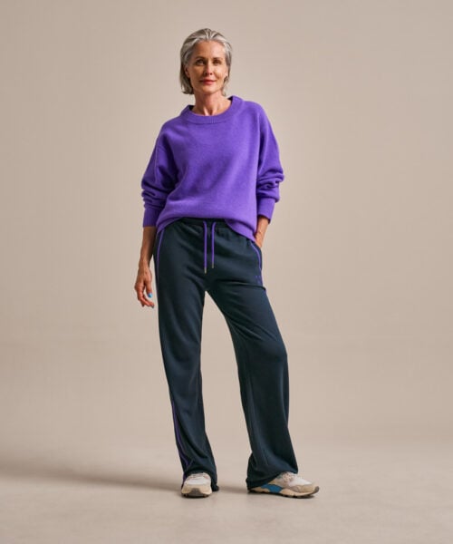 Bam2937 Knitted Jumper Electric Violet Clothing 1
